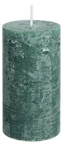 RUSTIC Svíčka 13 cm - tm. zelená