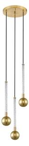 Zuma Line P0583-03B-2GHF - Lustr na lanku MIDA 3xG9/6W/230V mosaz