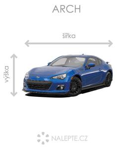 Subaru BRZ textilní přelepitelná samolepka na zeď 47 x 23 cm