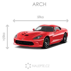 Dodge Viper textilní přelepitelná samolepka na zeď 47 x 22 cm