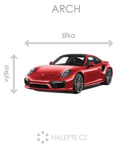Porsche 911 textilní přelepitelná samolepka na zeď 47 x 22 cm