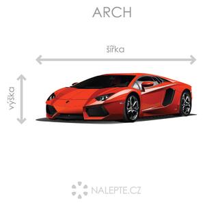 Lamborghini Aventador textilní přelepitelná samolepka na zeď 50 x 16 cm