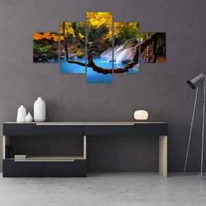 Obraz - Vodopády v Asii (125x70 cm)