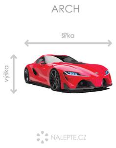 Toyota FT-1 textilní přelepitelná samolepka na zeď 47 x 21 cm