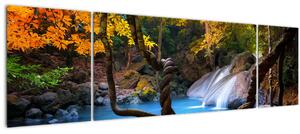 Obraz - Vodopády v Asii (170x50 cm)