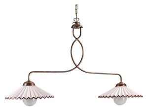 ONLI - Lustr na řetězu ROSINA 2xE27/22W/230V bronzová