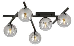Stropní svítidlo SMART 5xE14/10W/230V černá/šedá