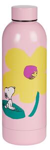 PEANUTS Láhev nerezová 500 ml - růžová