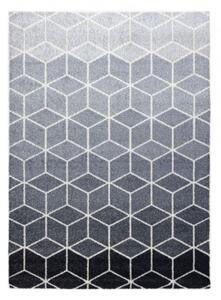 Koberec HEOS 78590 krém / stříbrný / antracit CUBE KOSTKA
