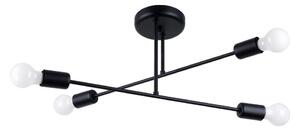Sollux SL.1451 - Lustr na tyči NORAH 4xE27/15W/230V černá
