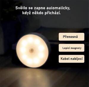 Hjlight Přenosné LED noční světlo s detekcí pohybu a USB nabíjením