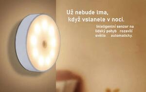 Hjlight Přenosné LED noční světlo s detekcí pohybu a USB nabíjením