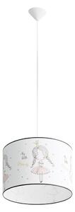 Sollux SL.1415 - Dětský lustr na lanku PRINCESS 1xE27/15W/230V pr. 40 cm