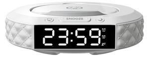 Immax 08983L - Budík s LCD displejem a bezdrátovou Qi nabíječkou 27W/9V bílá