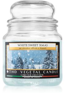 THD Vegetal White Sweet Xmas vonná svíčka 400 g