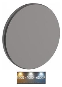 LED Venkovní nástěnné svítidlo PIATTA LED/9W/230V 3000/4000/6000K IP44 šedá