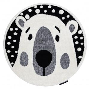 Koberec JOY Teddy krém / černý kruh