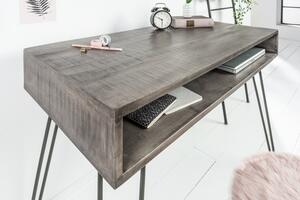 Psací stůl MANTIS GREY 100 CM masiv mango Nábytek | Kancelářský nábytek | Stoly
