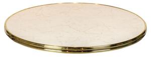 Zahradní kulatá stolová deska WHITE MRAMOR 70 CM Exteriér | Zahradní stoly