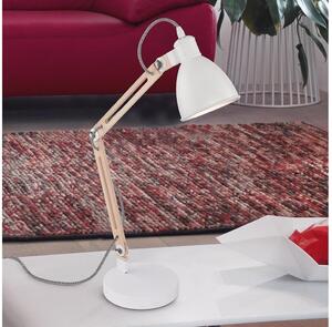 Eglo 901294 - Stolní lampa TORONA 1 1xE14/28W/230V bílá - FSC certifikováno