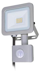 LED reflektor Home se sensorem, 10W, 750lm, 4000K, IP44, šedý Solight WM-10WS-M
