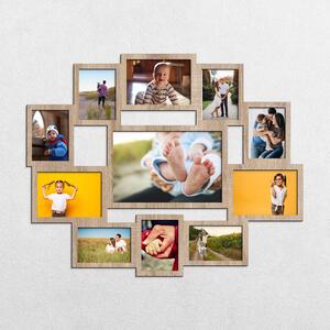 DUBLEZ | Velký nástěnný fotorámeček na více fotografií