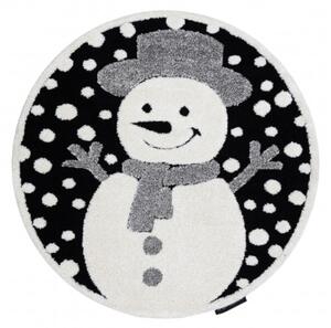 Koberec JOY Snowman černý / krém