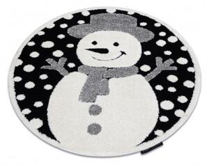 Koberec JOY Snowman černý / krém