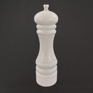 AMADEA Dřevěný mlýnek na koření bílý, 18 cm