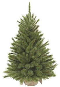 Umělý vánoční stromek v jutě, FOREST, výška 60 cm, zelený