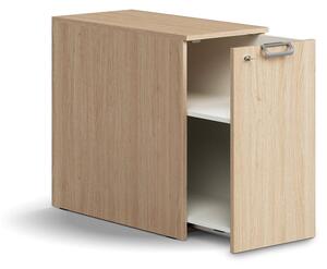AJ Produkty Výsuvná skříňka QBUS, pravá, s úchytkou, 740x400x800 mm, dub