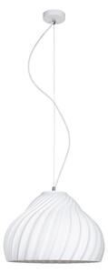Lustr na lanku SILVO 1xE27/60W/230V pr. 38 cm bílá