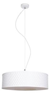 Lustr na lanku GARDA 1xE27/60W/230V pr. 40 cm bílá