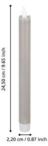 Eglo 422222 - SADA 2x LED Svíčka ANDRAFIABE LED/1xAAA 24,5 cm šedá