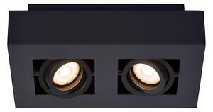 Lucide 09119/11/30 - LED Bodové svítidlo XIRAX 2xGU10/5W/230V černá