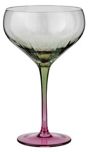 DIVINE Sklenice na koktejly 380 ml - zelená/růžová