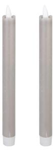 Eglo 422222 - SADA 2x LED Svíčka ANDRAFIABE LED/1xAAA 24,5 cm šedá