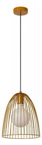 Lucide 74417/01/44 - Lustr na lanku MACARONS 1xE27/40W/230V pr. 24,5 cm žlutá