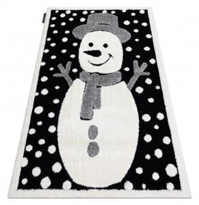 Koberec JOY Snowman černý / krém