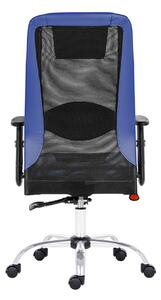 Antares Kancelářská židle Sander - synchro, černá/modrá