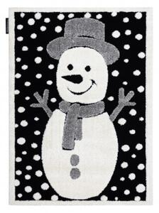 Koberec JOY Snowman černý / krém