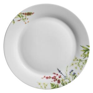 Porcelánový talíř, bílý, Herbal Garden Rozměry: 27 cm