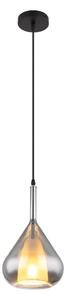 Globo 15542 - Lustr na lanku GEEKY 1xE27/60W/230V pr. 20 cm černá