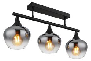 Globo 15548-3D1 - Přisazený lustr MAXY 3xE27/40W/230V černá