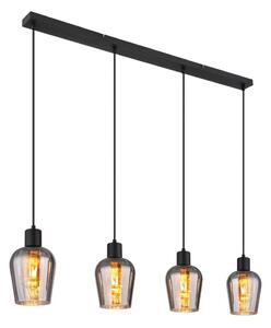 Globo 15627-4 - Lustr na lanku RYAN 4xE27/40W/230V černá