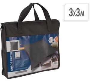 PROGARDEN Stínící plachta čtvercová 3 m šedá KO-C46400720