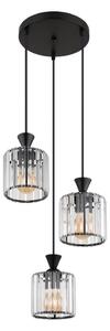 Globo 15742-3 - Lustr na lanku JORDANA 3xE27/60W/230V pr. 32 cm černá