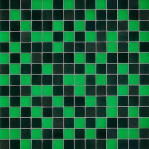 Hisbalit Skleněná mozaika zelená Mozaika luminiscentní AQUARIUS 2,5x2,5 (33,3x33,3) cm - 25AQUALH