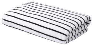 Livarno® Froté osuška, 70 x 140 cm (bílá/černá) (100407965007)