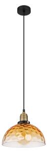 Globo 15786H1 - Lustr na lanku SALVY 1xE27/60W/230V pr. 25 cm oranžová
